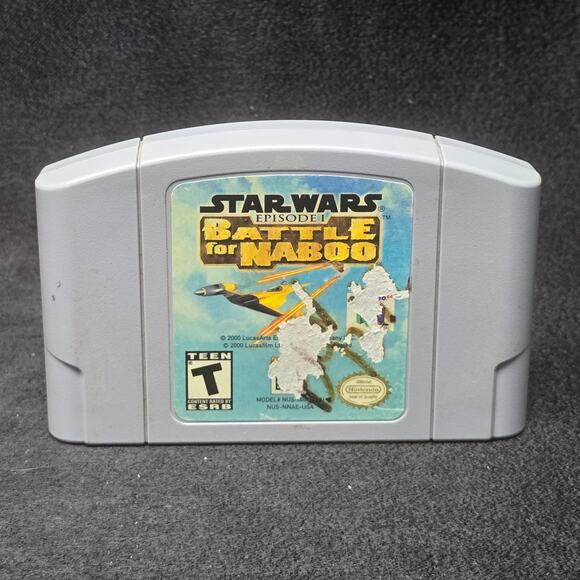 Star Wars Episode I: Battle for Naboo Nintendo Game N64 Gaming Cartridge - Picture 1 of 6